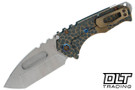 Medford Praetorian T Left Hand Tanto - Tumbled S45VN - Sculpted Titanium #9