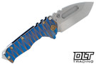 Medford Praetorian T Left Hand Tanto - Tumbled S45VN - Sculpted Titanium #11