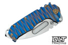 Medford Praetorian T Left Hand Tanto - Tumbled S45VN - Sculpted Titanium #11