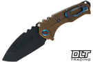 Medford Praetorian T Left Hand Tanto - DLC S45VN - Flamed & Bronze Titanium - Flamed Hardware & Clip #1