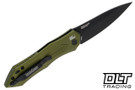 Kershaw Launch 6 - 7800OLBLKGreen Aluminum - CPM-154 Black Cerakote Blade