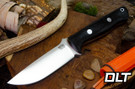 Bark River Bravo 1 CPM-154 Black Canvas Micarta - Red Liners