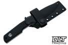 TRC Urban Tactical Elmax - Black G-10 - Satin Finish - Kydex Sheath