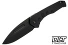 Medford Praetorian Swift FL Drop Point - DLC S35VN - Black Aluminum & DLC Titanium - Black Hardware - DLC Clip