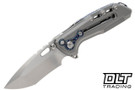 Reate T1000-V2 - Hand Rubbed M390 - Bead Blasted Titanium - Zircuti Accents