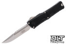 Microtech 1217-10S Combat Troodon Gen III Interceptor - Black Handle - Stonewashed Blade - Signature Series