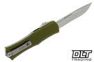 Microtech 1705M-10OD Mini Hera Recurve - OD Green Handle - Stonewashed Blade
