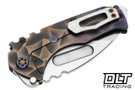 Medford Praetorian T Left Hand Drop Point - Tumbled S45VN - Sculpted Titanium #4