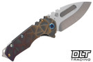 Medford Praetorian T Left Hand Drop Point - Tumbled S45VN - Sculpted Titanium #5