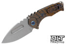 Medford Praetorian T Left Hand Drop Point - Tumbled S45VN - Sculpted Titanium #7