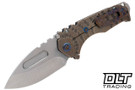 Medford Praetorian T Left Hand Drop Point - Tumbled S45VN - Sculpted Titanium #8