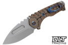 Medford Praetorian T Left Hand Drop Point - Tumbled S45VN - Sculpted Titanium #9