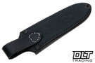 Vehement Foreman - Black Micarta - Red Liners - Satin Blade - Black Leather - White Stitching
