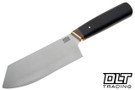 Bark River Wa Santoku MagnaCut Custom - Black Canvas Micarta