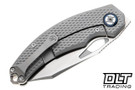 Kunwu Padre Diamond Textured Grey Titanium - Satin Vanax Blade