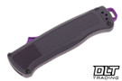 Benchmade 5370GY-06 Shootout - Dark Purple Grivory - Smoke Gray PVD Cru-Wear Blade