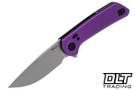 Reate PL-XF Nitro-V - Purple Aluminum - Stonewashed Blade