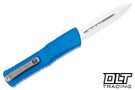 Microtech 1142-10BL Combat Troodon Gen III D/E - Blue Handle - Stonewashed Blade