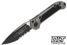 Microtech 1135-2NC LUDT Gen III - Natural Clear Handle - Black Blade