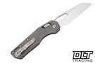 Microtech 210-10FLNC MSI S/E - Fluted Natural Clear Handle - Stonewashed Blade