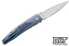 William Henry B10 Lancet - ZDP-189 Blade - Blue Star - Blue Anodized Titanium