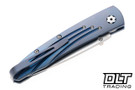 William Henry B10 Lancet - ZDP-189 Blade - Blue Star - Blue Anodized Titanium