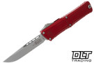 Microtech 1143-10RD Combat Troodon Gen III S/E - Red Handle - Stonewashed Blade