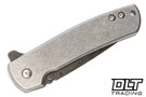 Defiant 7 Servo - Stonewashed Titanium - Damascus Blade