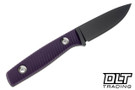 TRC Classic Freedom - Purple G-10 - DLC M390 Blade - Black Kydex Sheath
