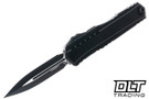 Microtech 1242-1T Cypher II D/E - Black Handle - Black Blade