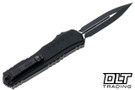 Microtech 1242-1T Cypher II D/E - Black Handle - Black Blade