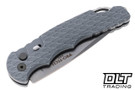 Pro-Tech TR-4 - Battleworn Grey Feather Textured Handle - Stonewashed MagnaCut Blade