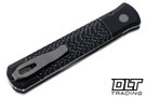 Pro-Tech Godfather - Battleworn Black Jigged Handle - Acidwashed Blade
