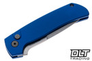 Pro-Tech Terzuola ATCF - Blue Handle - Stonewashed Blade