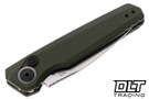 Kershaw Auto Launch 18 - 7551OL Olive Green Aluminum - Satin CPM-154 Blade