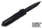 Guardian Tactical Auto Recon 040 Drop Point - Dark Stonewashed Elmax Blade - Black Aluminum Chassis