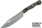 WTG JX Omega - Satin K329 Blade - Jungle Camo G-10 - Orange Liners - Gator Grip