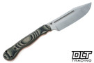 WTG JX Omega - Satin K329 Blade - Jungle Camo G-10 - Orange Liners - Gator Grip