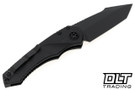 Heretic Mini Pariah Auto Tanto - Black MagnaCut Blade - Black Polymer Handle