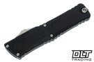 Microtech 1144-12 Combat Troodon Gen III T/E - Black Handle - Stonewashed Blade