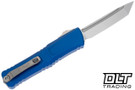 Microtech 1144-10NA Combat Troodon Gen III T/E - Navy Blue Handle - Stonewashed Blade