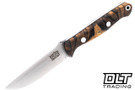 Bark River Bravo EDC Cru-Wear Spalted Hackberry - Black Liners #1