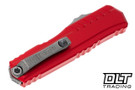 Microtech 1242-10APRD Cypher II D/E - Red Handle - Apocalyptic Blade