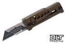 Reate EXO-U Utility Blade v2 - Speed Holes - Bronze Andozied Aluminum