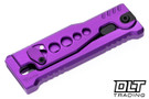 Reate EXO-U Utility Blade v2 - Speed Holes - Purple Anodized Aluminum