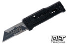 Reate EXO-U Utility Blade v2 - Speed Holes - Black Anodized Aluminum