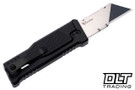 Reate EXO-U Utility Blade v2 - Diamond Pattern - Black Anodized Aluminum