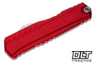 Microtech 1242-10RD Cypher II D/E - Red Handle - Stonewashed Blade