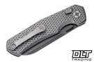 Kunwu Chad - Diamond Texture Titanium - Stonewashed PM60 Blade - Titanium Clip