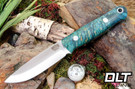 Bark River Bushcrafter LT 3V Turquoise Maple Burl #3